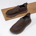 Men's Spring Business Casual Leather Shoes 2025 Trend Versatile Thick Sole Anti Slip British Style Men's Loafers_vogvips.com