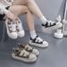 Spring Autumn New Little White Versatile Canvas For Female Students Instagram Trendy And Fashionable Songcake Casual_vogvips.com
