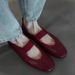 Sheepskin Version~ Soft Leather Flat Retro Ballet For Women Mary Jane Shoes Versatile Commuting Single Strap Shallow_vogvips.com