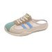 Little White Shoes Children's Thick-soled Casual Women's Shoes Mesh Breathable Half-drag Board Shoes Tide_vogvips.com