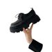 High Quality British Style Thick-Soled Women's Leather 2025 New Spring Versatile Black JK Loafers Platform Shoes Ins Trend_vogvips.com