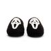 Halloween Horror Skull Cotton Autumn Winter Plush Slippers Men's Silent Soft Sole Furry Shoes_vogvips.com