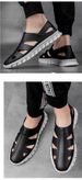 Beach Cool Leather Shoes Microfiber Men's Casual Men's Shoes Driving Shallow Hole Shoes_vogvips.com