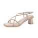 Stunning Women's 2026 Summer New Style Outdoor Wear, Fairy-style Roman Sandals With Chunky Heels, French High-heeled_vogvips.com