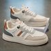 New Men's 2025 Summer Breathable White Maillard Versatile Soft Bottom Lightweight Casual Sports Trendy Shoes_vogvips.com