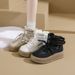 Fleece-Lined High-Top Snow Boots For Women 2025 Winter New Style Student Ins Korean Version Warm Casual Cotton Shoes_vogvips.com