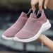 Autumn New Couple Flying Woven Socks Mouth Mesh Fashion Casual Sports Women's Running Shoes_vogvips.com
