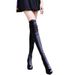 Autumn Winter Fashion Elastic Over-the-Knee Slimming Long Pointed Toe Chunky Heel Mid-Heel Martin Boots_vogvips.com