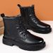European Warm Series Martin Boots Genuine Sheepskin Wool Integrated Winter High-top Cotton Men's Non-slip Thickened Fleece Warm Casual_vogvips.com