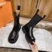 35-42 Chimney Martin Women British Style 2023 Spring Autumn Single Thick Sole Height Increasing Short Boots Plus Size_vogvips.com