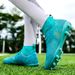 Soccer Shoes High tops long spikes gold camouflage professional shoes_vogvips.com