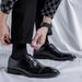 Men's Genuine Leather Dress Shoes - Business Casual & Wedding Groom Oxfords, British Style Formal Shoes_vogvips.com