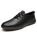 Suitable For All Seasons 【Hand-Sewn】Soft Leather Soft Sole Men's Slip-On Casual White Shoes_vogvips.com