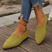 Women's Shoes Summer Large Size Women's Flat Pointed Flying Woven Shoes Casual And Comfortable_vogvips.com