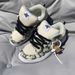 Unisex High-Top Sneakers With Thick Tongue And Glow Green Accents Casual Streetwear Shoes For Men And Women_vogvips.com