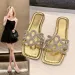 Women's 2025 Summer New Sandals Outside To Wear Feet Wide Plus Fat Shoes Flat Slippers Shoe Size 35 42_vogvips.com