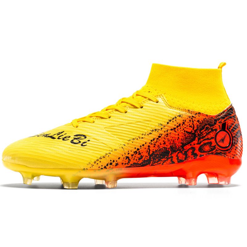High Top Leather Soccer Shoes, Men's And Women's Plus Size TF, Broken Artificial Turf AG, Long Nail Mandarin Duck_vogvips.com