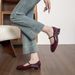 Vintage Hepburn Style Single Shoes Women's Summer Thick Heel With Shallow Mouth French Mary Jane Shoes_vogvips.com