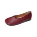 Folded Flat-soled Single Shoes Women's Shallow Mouth Versatile One-pedal Grandma Shoes Super Soft Beanie Shoes_vogvips.com