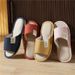 2023 Summer New Wholesale Men's Home Indoor Non-Slip Four Seasons Cotton Linen Slippers Women's Silent_vogvips.com