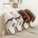 Cotton Slippers Women's Autumn And Winter 2025 New Indoor Home Non-slip Soft Bottom Plush Warm Confinement Cotton Drag Winter_vogvips.com