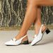 8839-8LX Women's High Heels For Foreign Trade, European And American Style Back Buckle Sandals, Patent Leather Square_vogvips.com