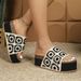 Large Size Slippers Women Fashion Pattern Outside To Wear Flip Flops Thick Soles Non Slip Holiday Beach Sandals_vogvips.com