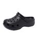 Women's DIY Cartoon Perforated Sandals Thick Soled EVA Summer Wear Beach/Seaside Style Height Increasing Versatile_vogvips.com