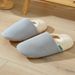 New In Autumn And Winter! Silent Plush Cotton Mop Male And Female Couples Soft-soled Non-slip Warm Home Confinement Shoes Warm Cotton Slippers_vogvips.com