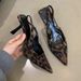 High-end Niche Leopard Print High-heeled Hoe For Women, 2024 Pring/ummer New Vintage Elegant Tiletto Pointed_vogvips.com