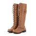 Women Boots Knee High Boots Heel Boots Women Ankle Boots Autumn Winter Short Boots Plus Size Riding For Round Toe Rivet Belt Buckle Square Heel Pu Hi_vogvips.com
