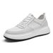 Thick-soled Heightening Board Shoes Men's Invisible Inner Heightening Shoes Cowhide Hollow Breathable Casual Sports Shoes_vogvips.com