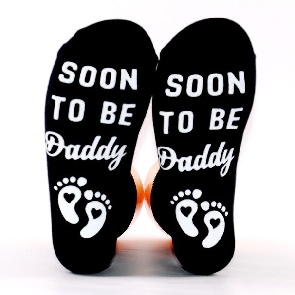 All-cotton mid-tube socks Sports casual socks Creative letter non-slip adhesive floor socks sole_vogvips.com