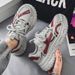 Men's Breathable Mesh Sneakers Chunky Dad Shoes Thick Sole Anti-slip Casual Trendy Lightweight Walking Shoes Spring Fall_vogvips.com