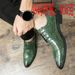 2024 Leather Spring Business Formal Men's Casual Large Size British Style Groom Brogue Wedding Shoes_vogvips.com