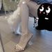 Custom-made Must-have Crystal Transparent Studded Sandals, Stiletto Strap Fashion High-heeled Sandals_vogvips.com