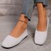 New Plus Size Korean Version Round Headed Bottomed Lazy Single Shoes For Women, Fly Woven Breathable Flat Heel, Shallow_vogvips.com