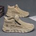 Labor Insurance Shoes Men's Shoes High-top Tooling Shoes Men's Non-slip And Wear-resistant Construction Site Work Sports And Leisure Martin_vogvips.com
