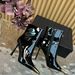 Park Chae-Yeong's Same Style Pointed-Toe Black High-Heeled Ankle For Top Quality Women, Thin Heels That Don't Tire The Feet, Made Of_vogvips.com