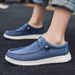 Hot-Selling Couple Dude Loafers Trendy Casual Canvas Export Slip-On Lazy One-Step Men's Shoes Wholesale_vogvips.com