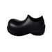 Shoes Men's Big Head Rain Boots Retro Casual Women's Couple Same Style Round Head Thick Bottom Heightening Black Summer_vogvips.com