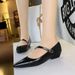 3683-13 Fashionable And Stylish Women's With Shallow Mouth, Sloping Heel, Diagonal Straw, Decorative Hand Grip Pattern,_vogvips.com