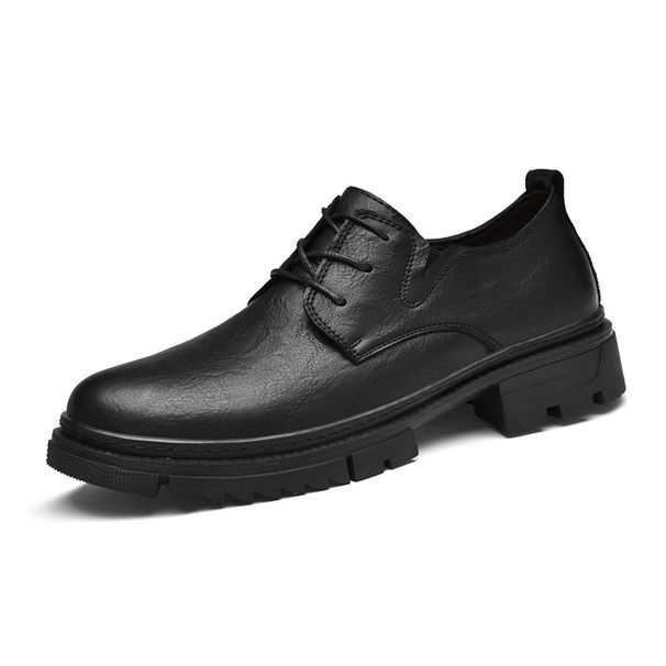 Leather Men's Shoes Pattern Shoes Men's Tide Low-top Style Soft-soled Casual Tooling Shoes Men_vogvips.com