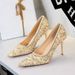 Women's Shoes Pointed Toe High Heels, Low Cut, Versatile, Rhinestone Wedding Dress Shoes, Traditional Wedding Dress Shoes, Banquet Shoes_vogvips.com