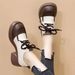 Versatile Soft Leather Thick-soled Loafers, 2025 New Autumn British Style Slip-on Shoes, Height-enhancing And Slimming,_vogvips.com