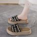 Spring And Summer New Thick-soled Versatile Fashion Sandals Wear Fashionable And Comfortable Slippers Seaside Elegant Photo Shoes_vogvips.com