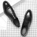 Directly From The Manufacturer, High-end Genuine Leather Lace-up Spring Pointed-toe Men's Fashion Black Versatile Summer_vogvips.com