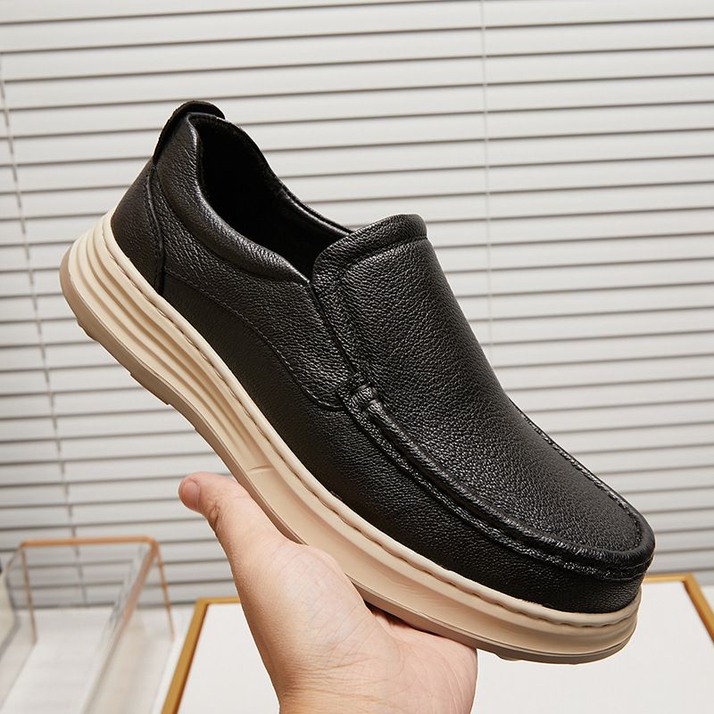 Spring new lightweight line thick soled comfortable men's shoes_vogvips.com