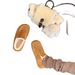 Square Round Head Thick Sole One Pedal Mao Mao Le Fu Doudou Shoes_vogvips.com