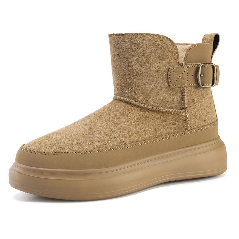 Inner Height Snow Boots, Women's Large Cotton Shoes, Martin Boots, Casual Shoes_vogvips.com